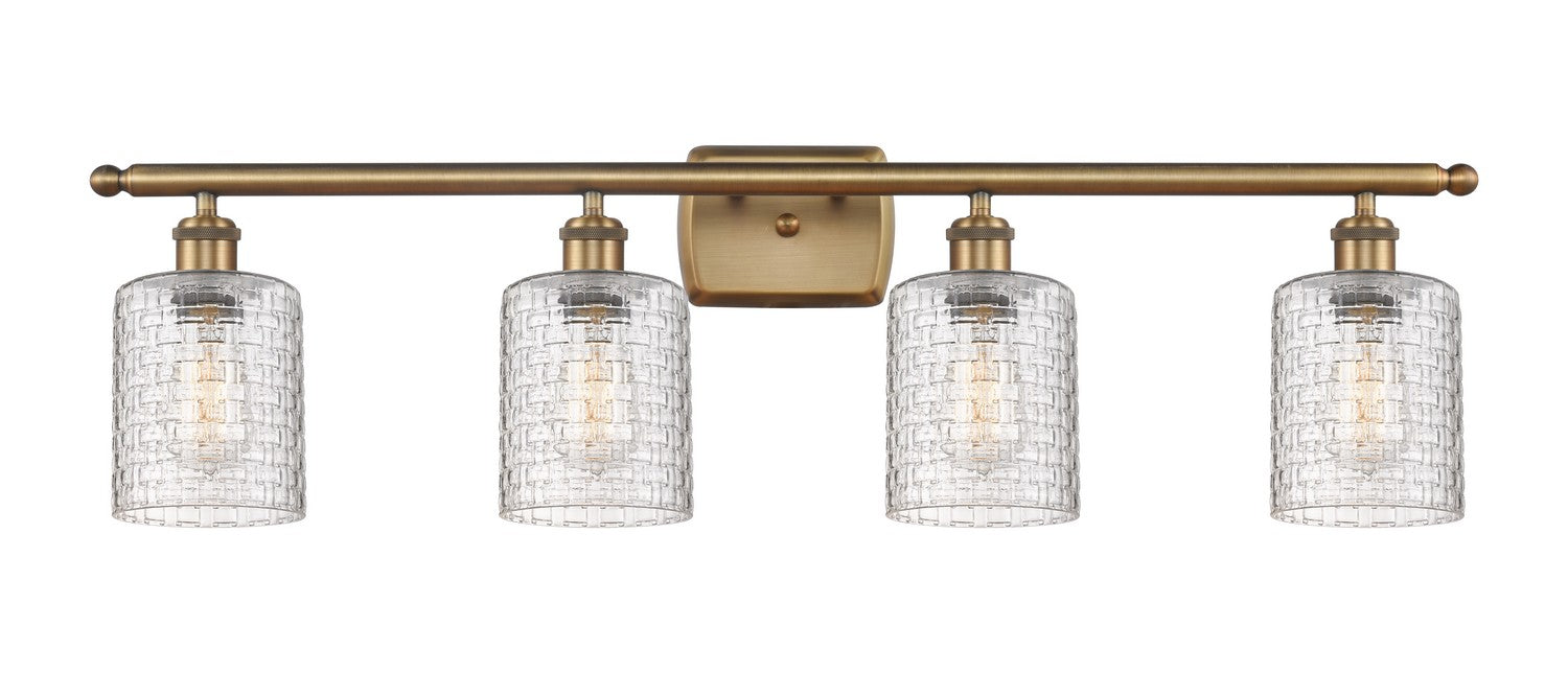 Innovations - 516-4W-BB-G112C-5CL - Four Light Bath Vanity - Ballston - Brushed Brass