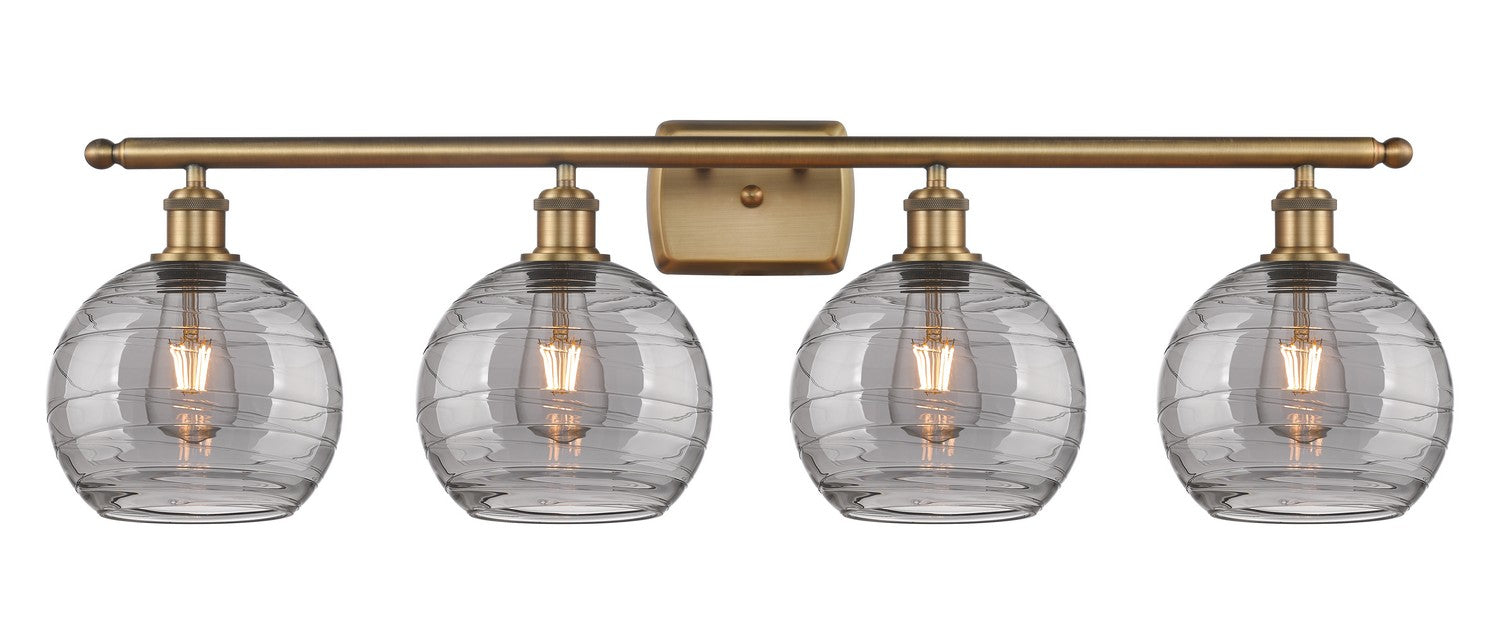 Innovations - 516-4W-BB-G1213-8SM - Four Light Bath Vanity - Ballston - Brushed Brass