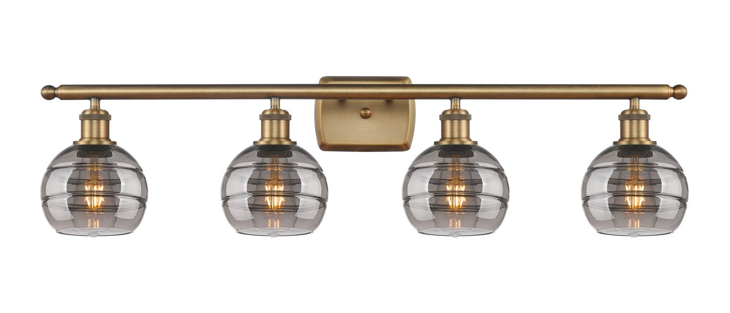 Innovations - 516-4W-BB-G556-6SM - Four Light Bath Vanity - Ballston - Brushed Brass