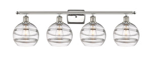 Innovations - 516-4W-PN-G556-8CL - Four Light Bath Vanity - Ballston - Polished Nickel