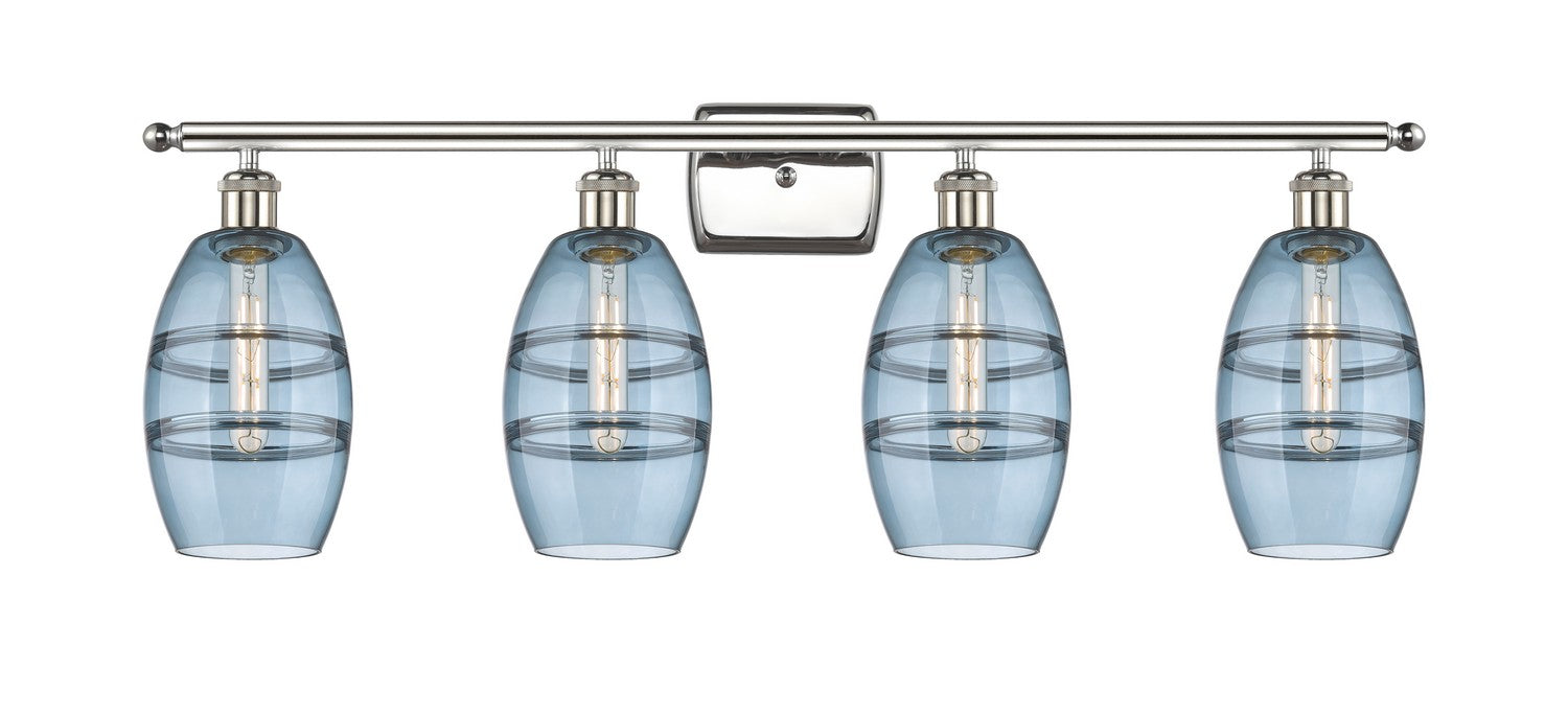 Innovations - 516-4W-PN-G557-6BL - Four Light Bath Vanity - Ballston - Polished Nickel