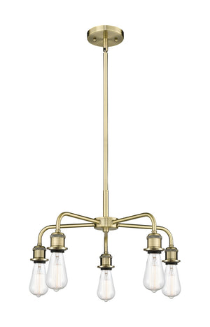 Innovations - 516-5CR-AB - Five Light Chandelier - Ballston - Antique Brass