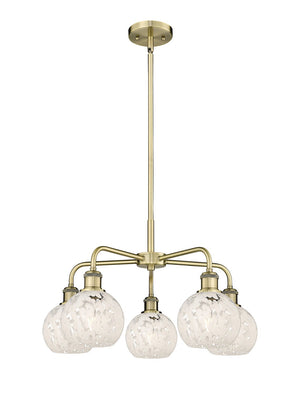 Innovations - 516-5CR-AB-G1216-6WM - LED Chandelier - Ballston - Antique Brass