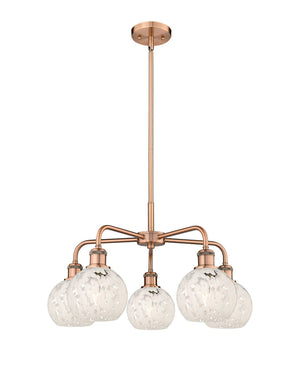 Innovations - 516-5CR-AC-G1216-6WM - LED Chandelier - Ballston - Antique Copper