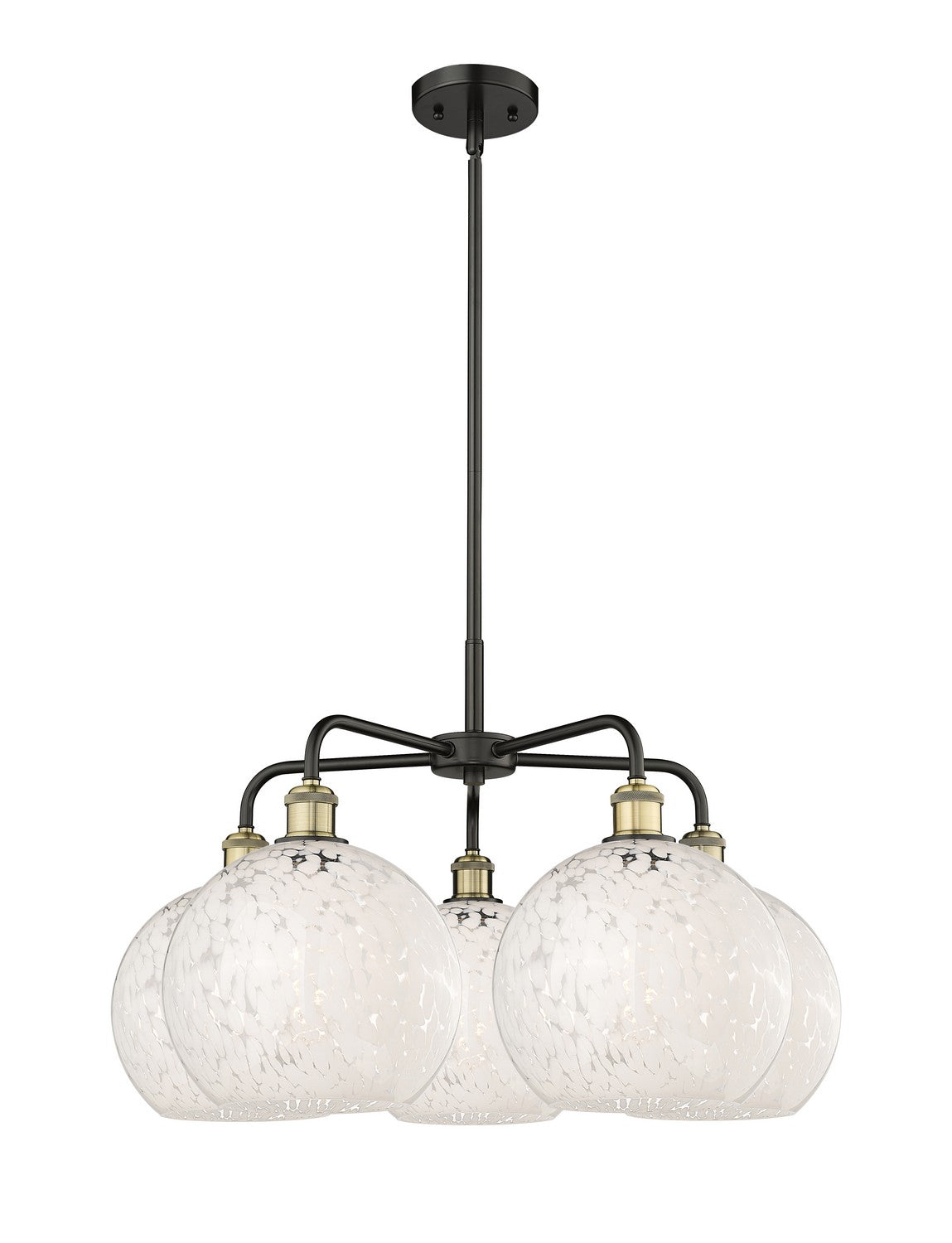 Innovations - 516-5CR-BAB-G1216-10WM - LED Chandelier - Downtown Urban - Black Antique Brass