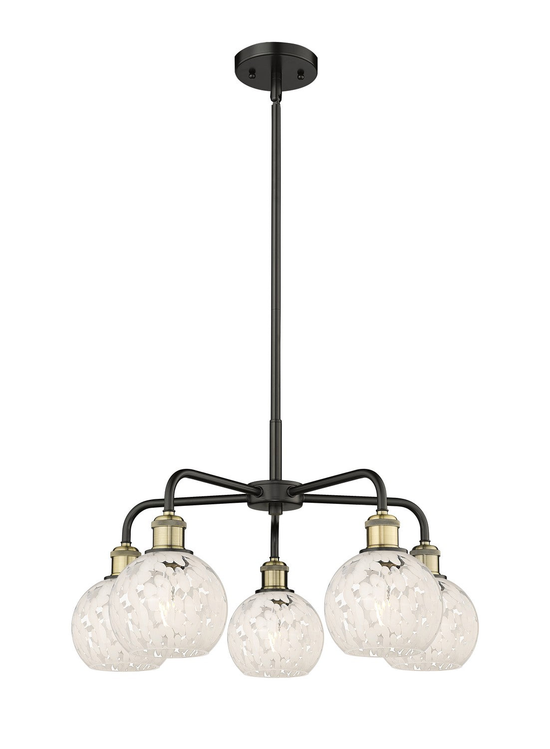 Innovations - 516-5CR-BAB-G1216-6WM - LED Chandelier - Downtown Urban - Black Antique Brass