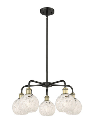 Innovations - 516-5CR-BAB-G1216-6WM - LED Chandelier - Downtown Urban - Black Antique Brass