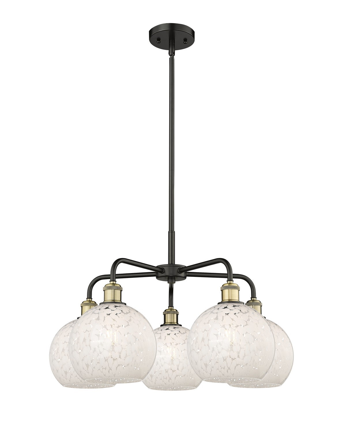 Innovations - 516-5CR-BAB-G1216-8WM - LED Chandelier - Downtown Urban - Black Antique Brass