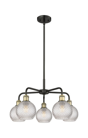 Innovations - 516-5CR-BAB-G122C-6CL - Five Light Chandelier - Downtown Urban - Black Antique Brass