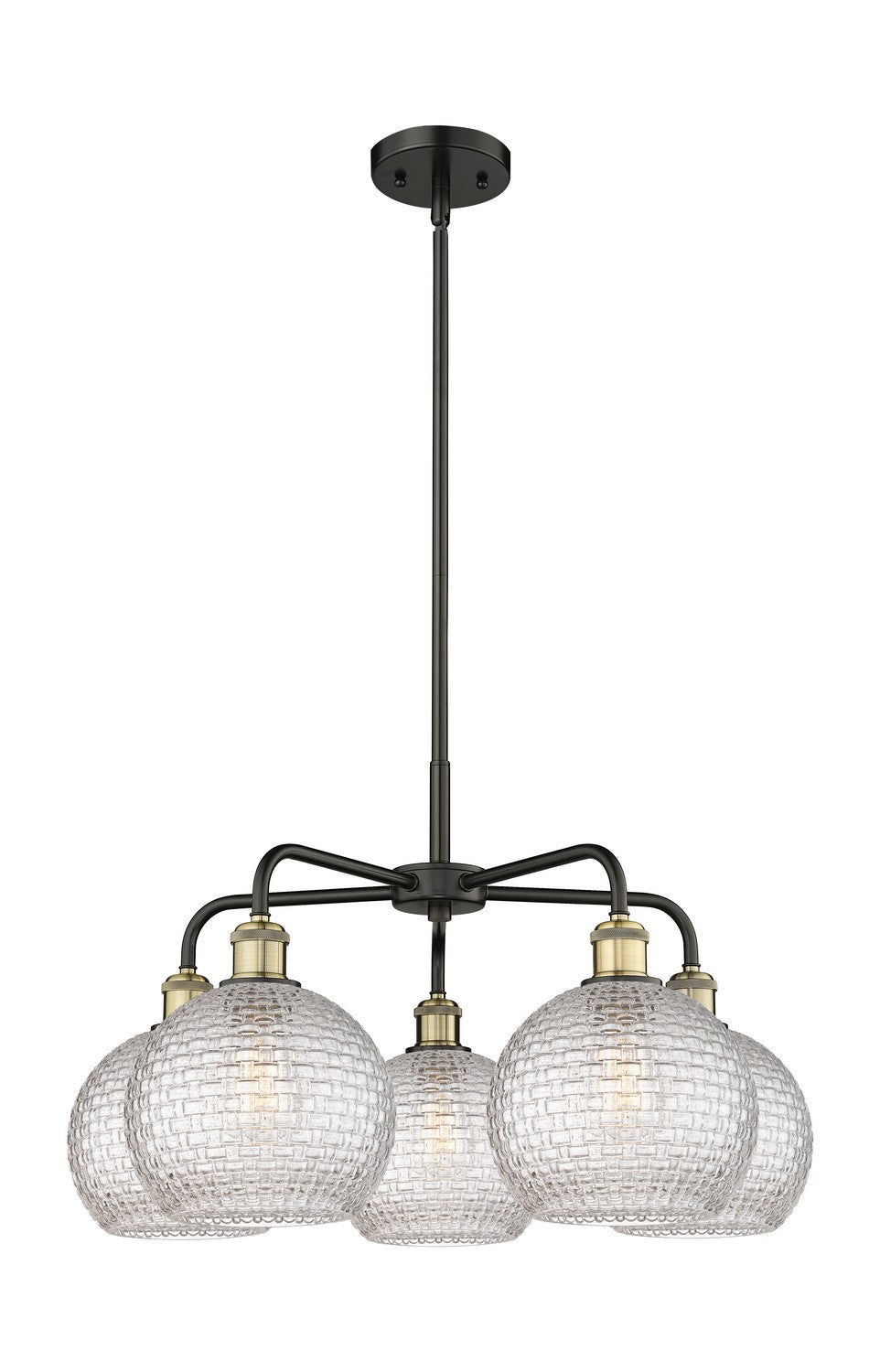 Innovations - 516-5CR-BAB-G122C-8CL - Five Light Chandelier - Downtown Urban - Black Antique Brass