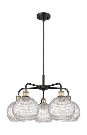 Innovations - 516-5CR-BAB-G122C-8CL - Five Light Chandelier - Downtown Urban - Black Antique Brass