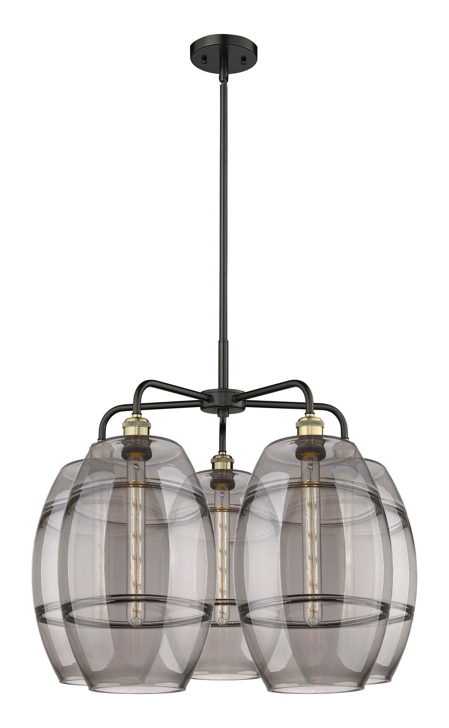 Innovations - 516-5CR-BAB-G557-10SM - LED Chandelier - Downtown Urban - Black Antique Brass