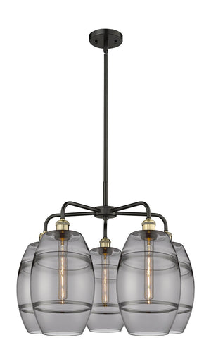 Innovations - 516-5CR-BAB-G557-8SM - Five Light Chandelier - Downtown Urban - Black Antique Brass