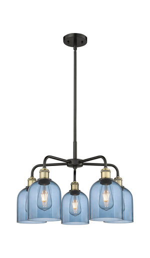 Innovations - 516-5CR-BAB-G558-6BL - Five Light Chandelier - Downtown Urban - Black Antique Brass