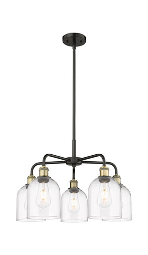 Innovations - 516-5CR-BAB-G558-6CL - Five Light Chandelier - Downtown Urban - Black Antique Brass