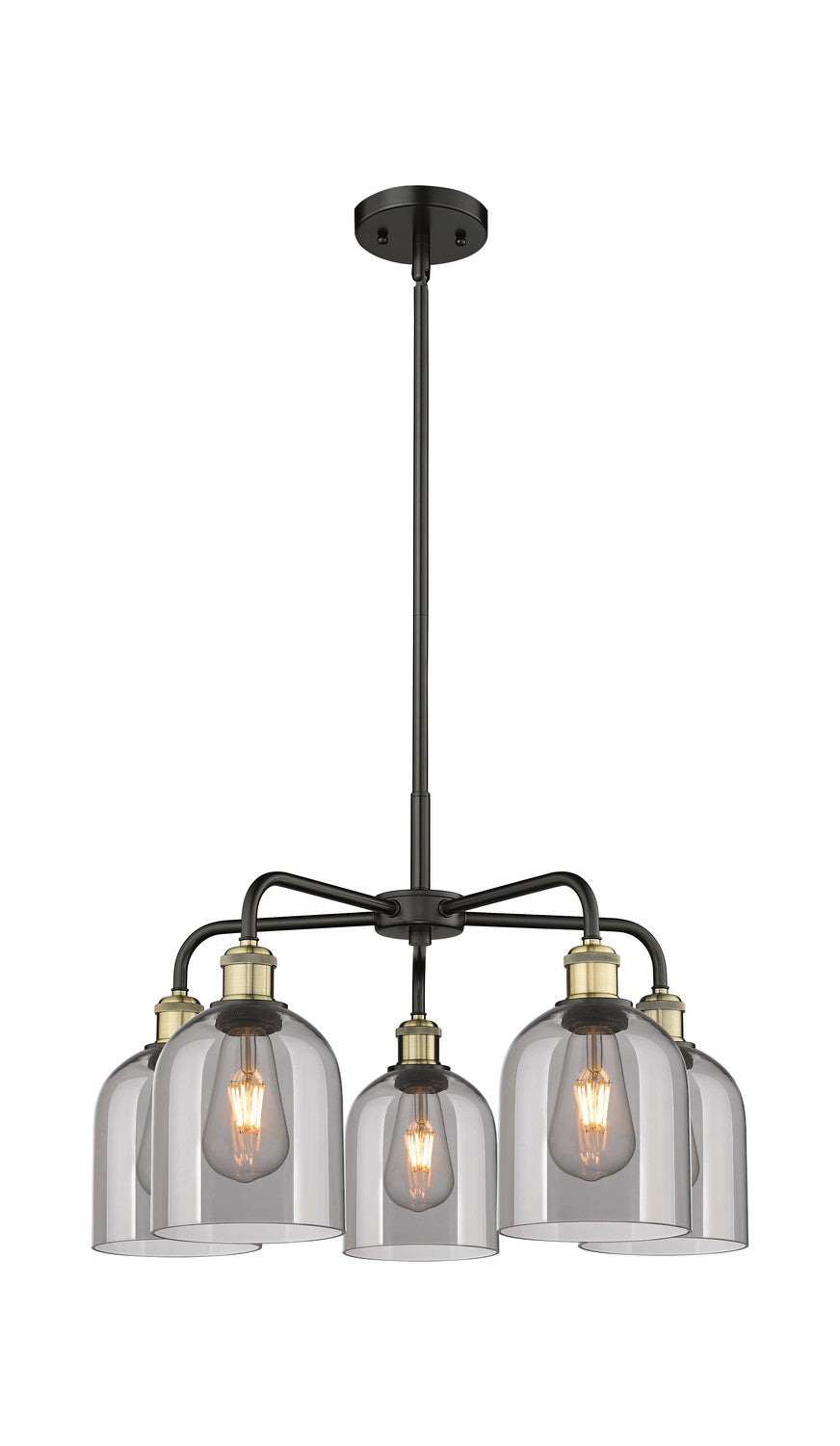 Innovations - 516-5CR-BAB-G558-6SM - Five Light Chandelier - Downtown Urban - Black Antique Brass