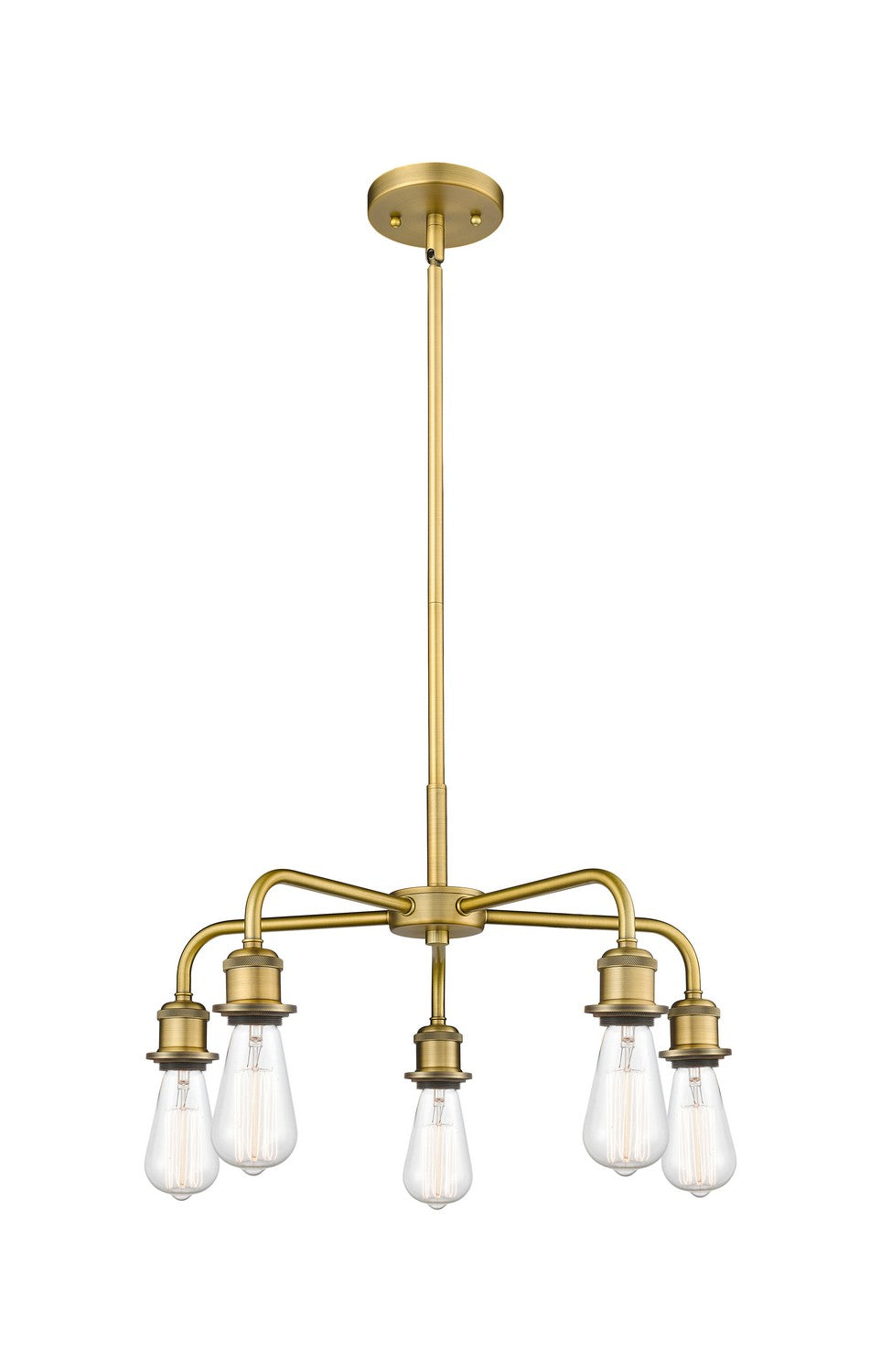 Innovations - 516-5CR-BB - Five Light Chandelier - Ballston - Brushed Brass