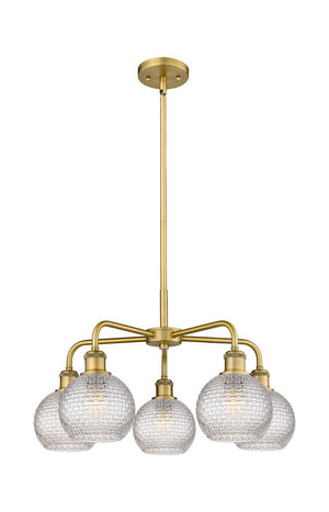 Innovations - 516-5CR-BB-G122C-6CL - Five Light Chandelier - Ballston - Brushed Brass