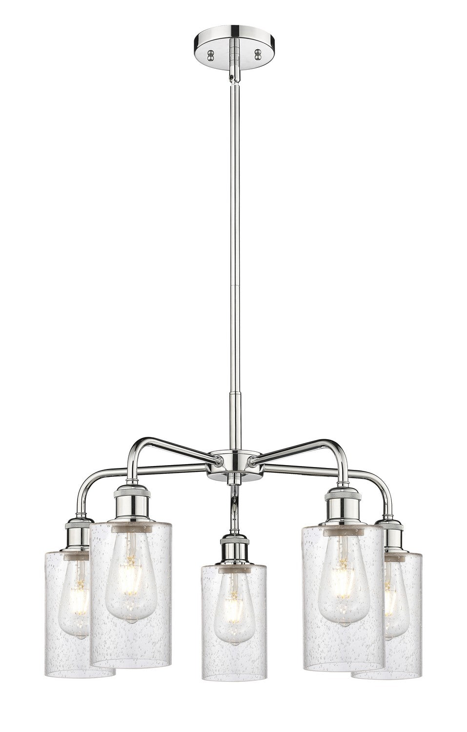 Innovations - 516-5CR-PC-G804 - Five Light Chandelier - Ballston - Polished Chrome