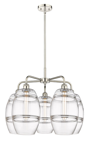 Innovations - 516-5CR-PN-G557-8CL - Five Light Chandelier - Ballston - Polished Nickel