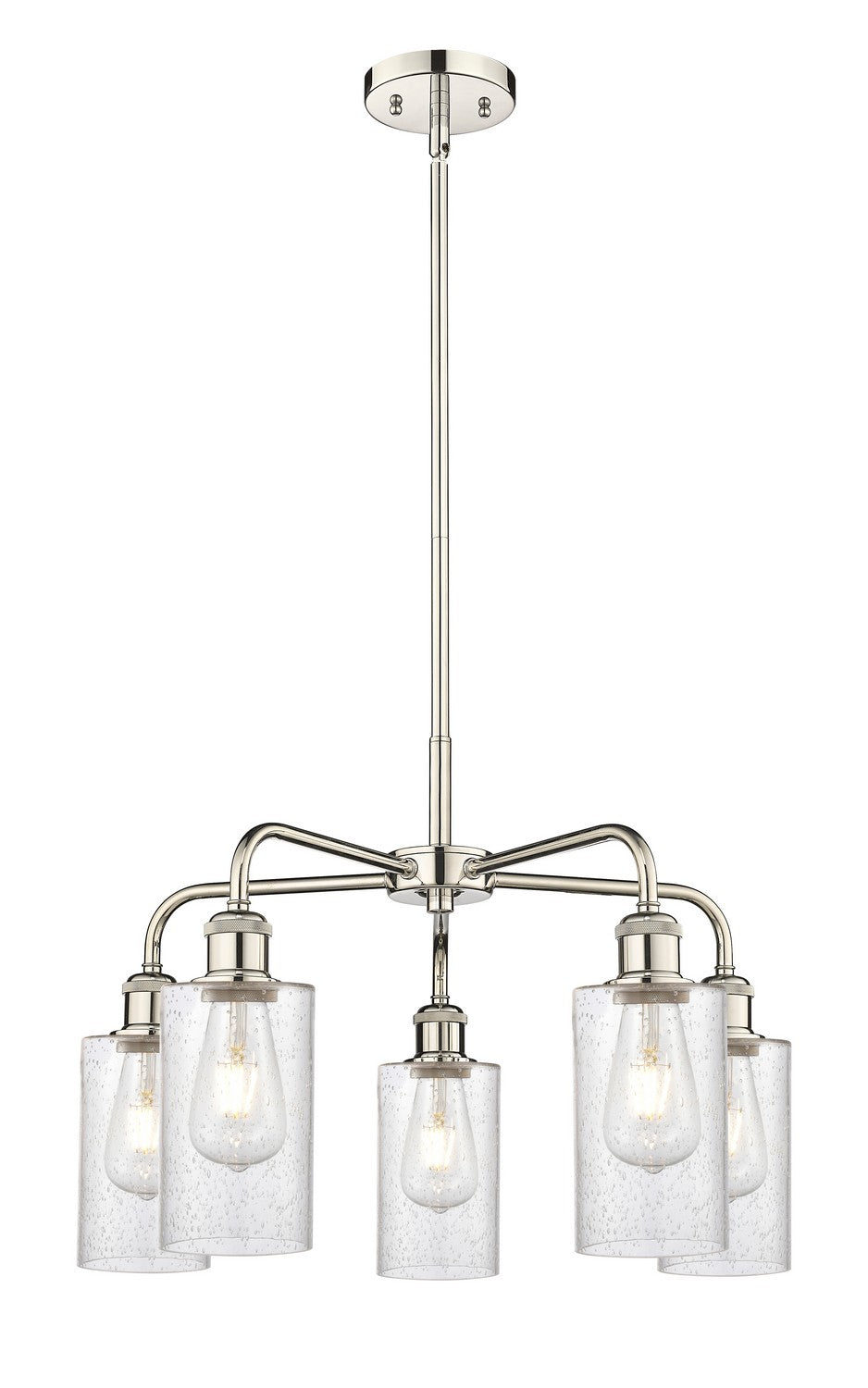 Innovations - 516-5CR-PN-G804 - Five Light Chandelier - Ballston - Polished Nickel