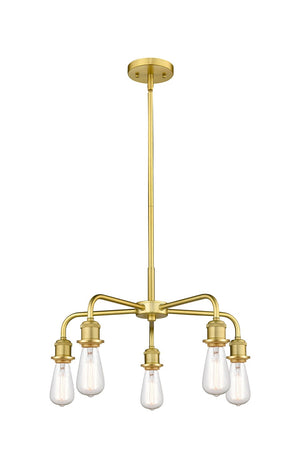 Innovations - 516-5CR-SG - Five Light Chandelier - Ballston - Satin Gold