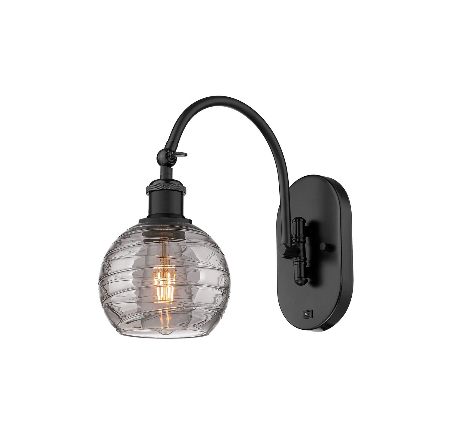 Innovations - 518-1W-BK-G1213-6SM - One Light Wall Sconce - Ballston - Matte Black