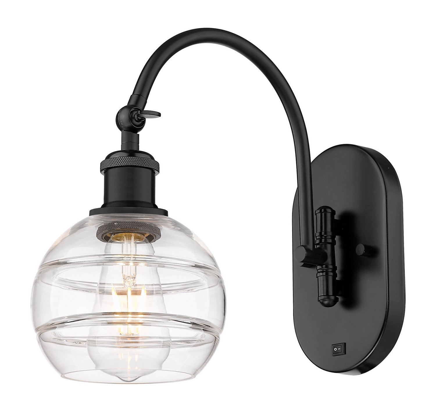 Innovations - 518-1W-BK-G556-6CL - One Light Wall Sconce - Ballston - Matte Black