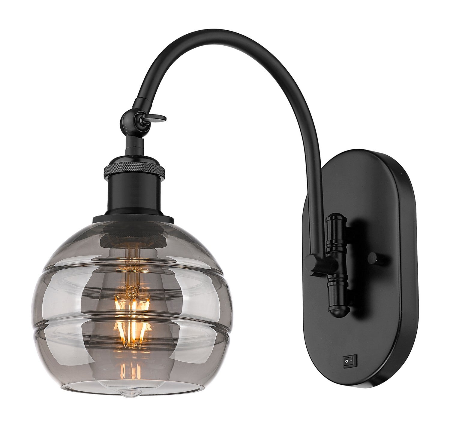 Innovations - 518-1W-BK-G556-6SM - One Light Wall Sconce - Ballston - Matte Black