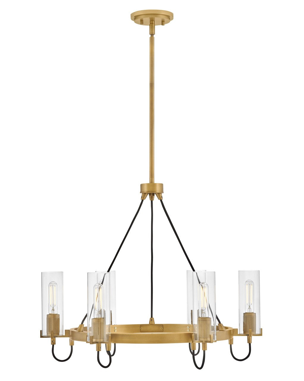 Hinkley - 37855HB - LED Chandelier - Ryden - Heritage Brass