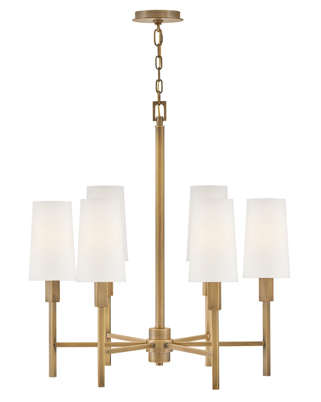 Hinkley - 46455HB - LED Chandelier - Fenwick - Heritage Brass