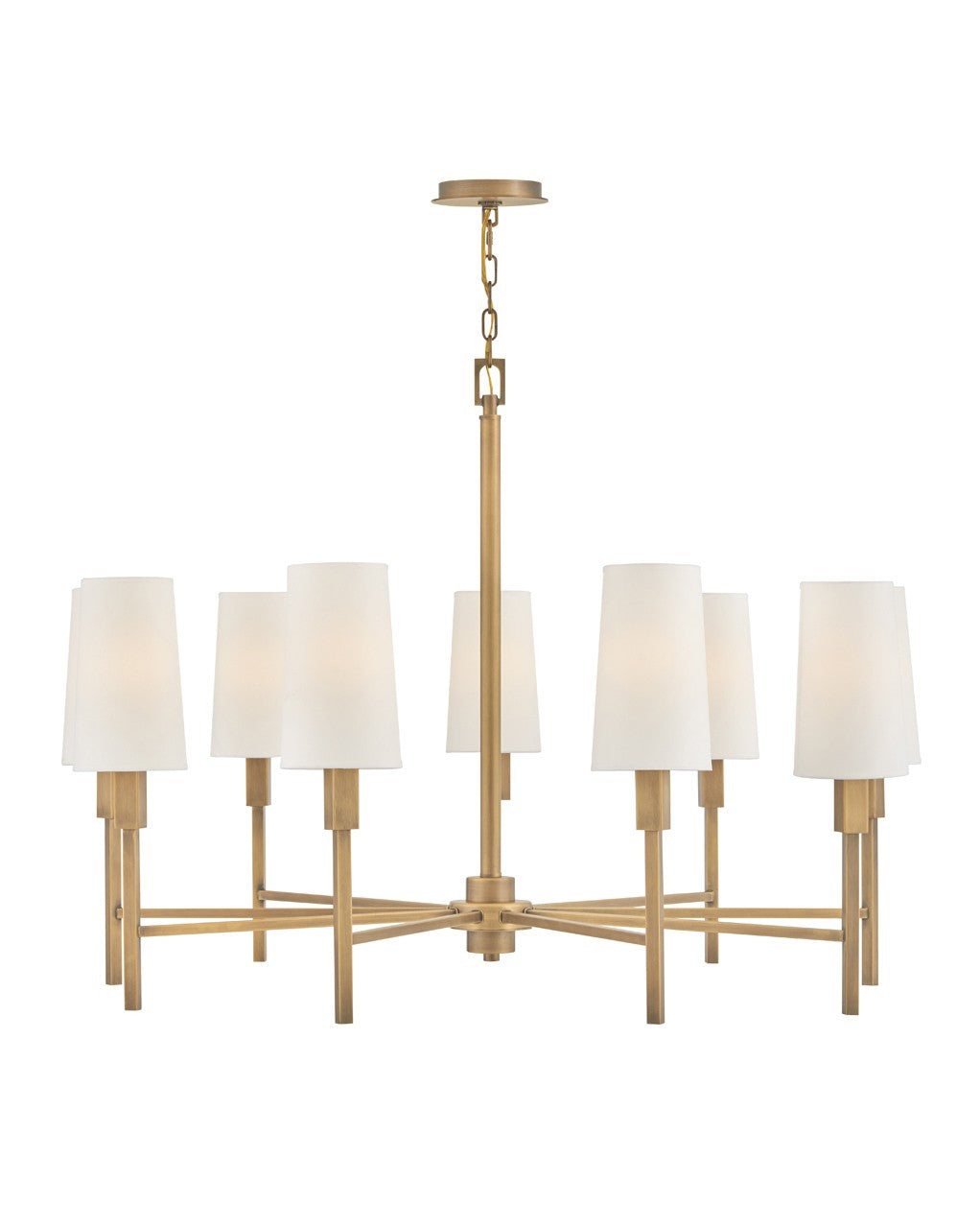 Hinkley - 46456HB - LED Chandelier - Fenwick - Heritage Brass