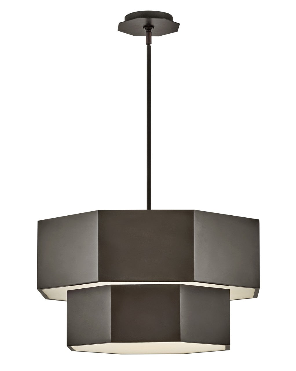 Hinkley - 46994BX - LED Convertible Chandelier - Facet - Black Oxide