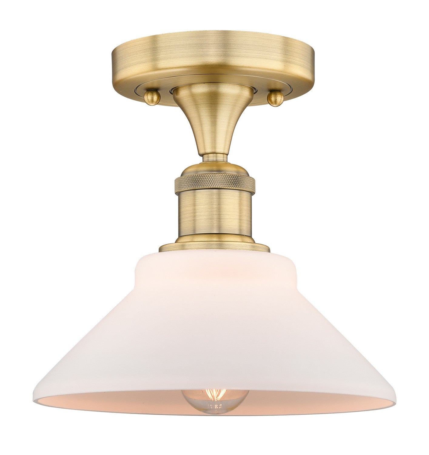 Innovations - 616-1F-BB-G131 - One Light Flush Mount - Edison - Brushed Brass