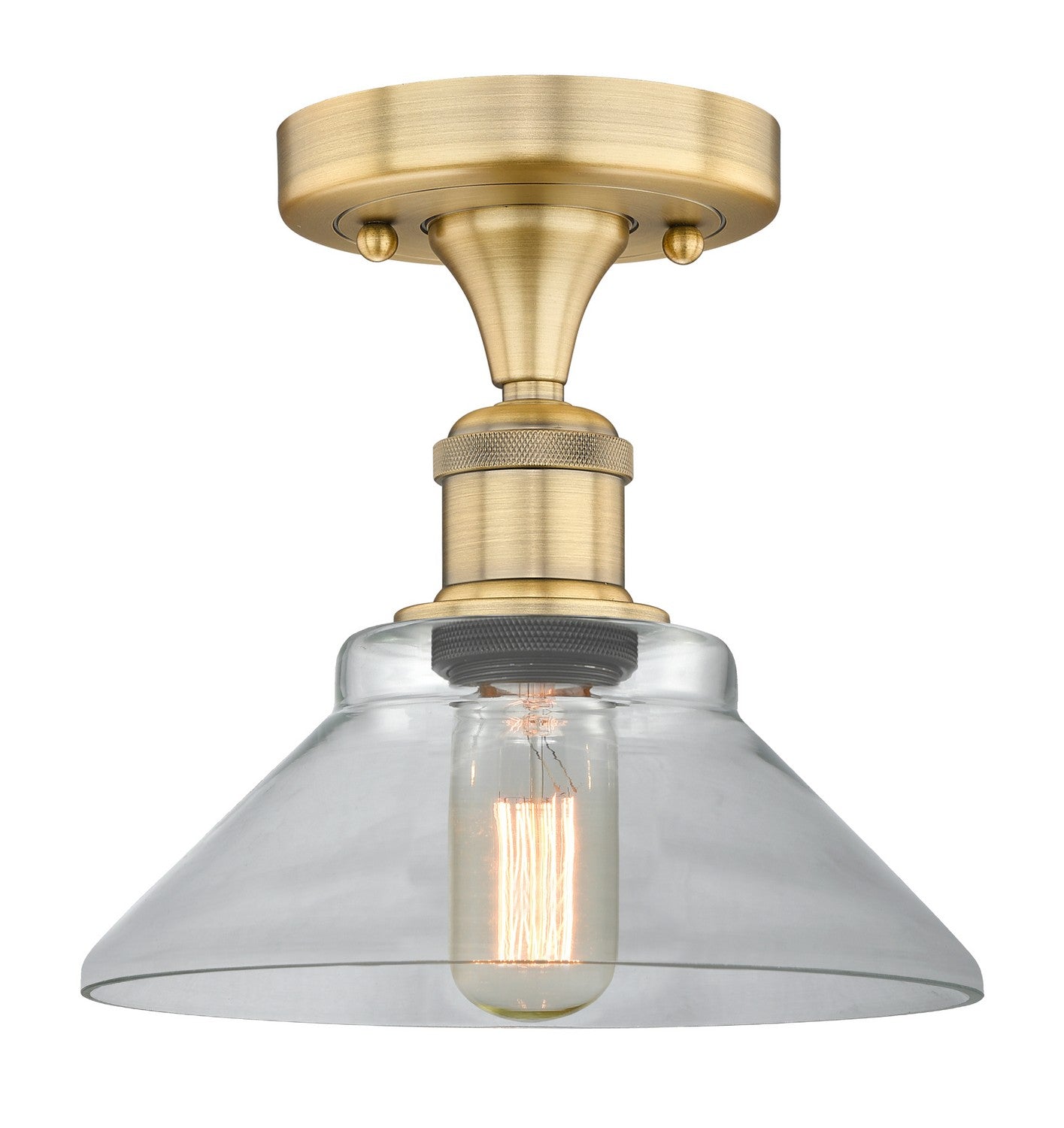 Innovations - 616-1F-BB-G132 - One Light Flush Mount - Edison - Brushed Brass