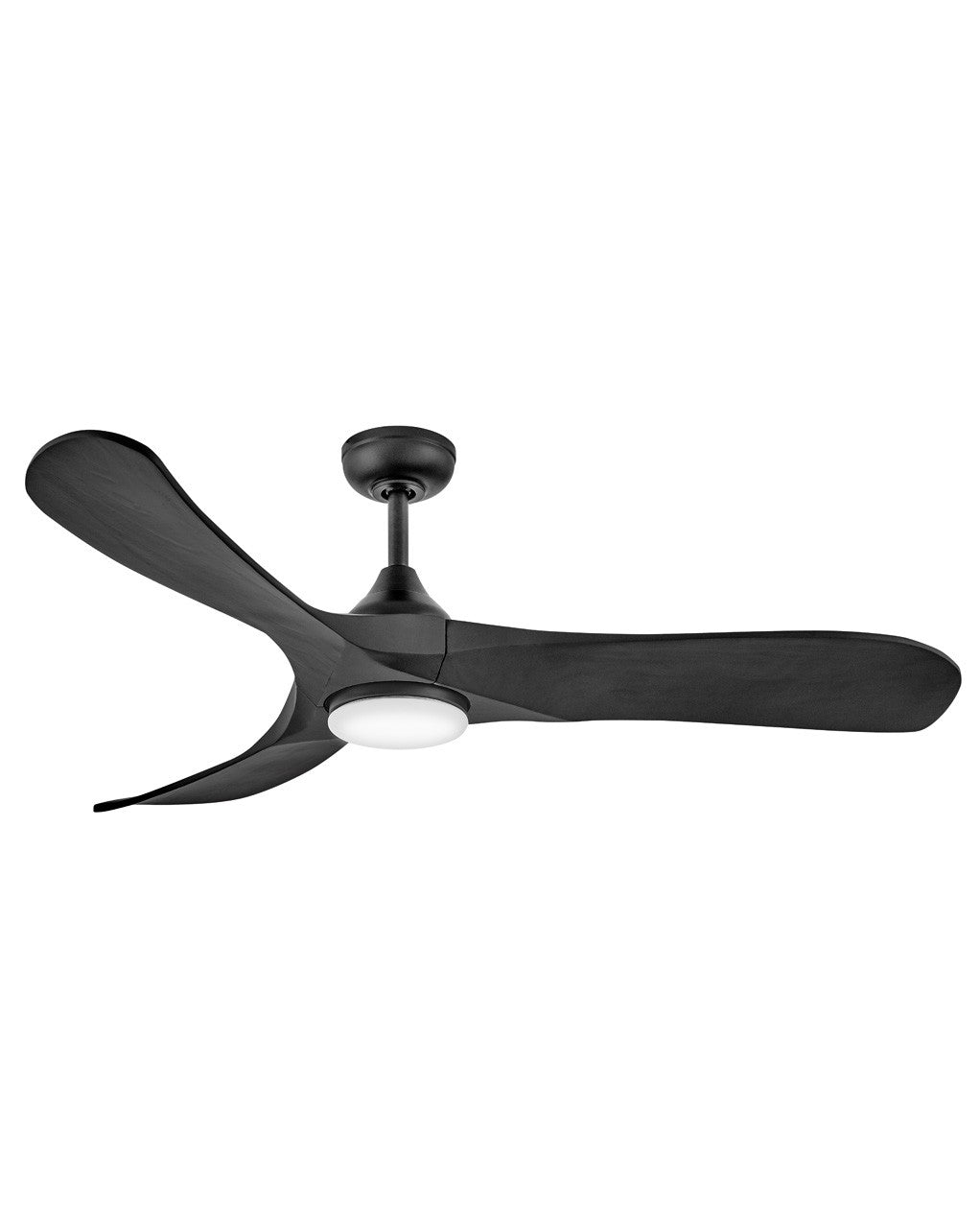 Hinkley - 903856FBB-LDD - 56"Ceiling Fan - Swell Illuminated - Matte Black
