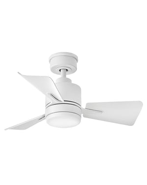 Hinkley - 906030FMW-LDA - 30"Ceiling Fan - Atom - Matte White