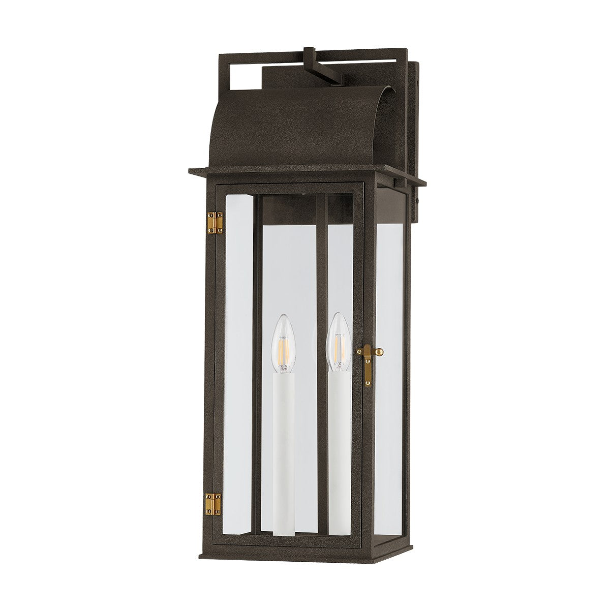 Troy Lighting - B2224-FRN/PBR - Two Light Outdoor Wall Sconce - Bohen - French Iron/Patina Brass