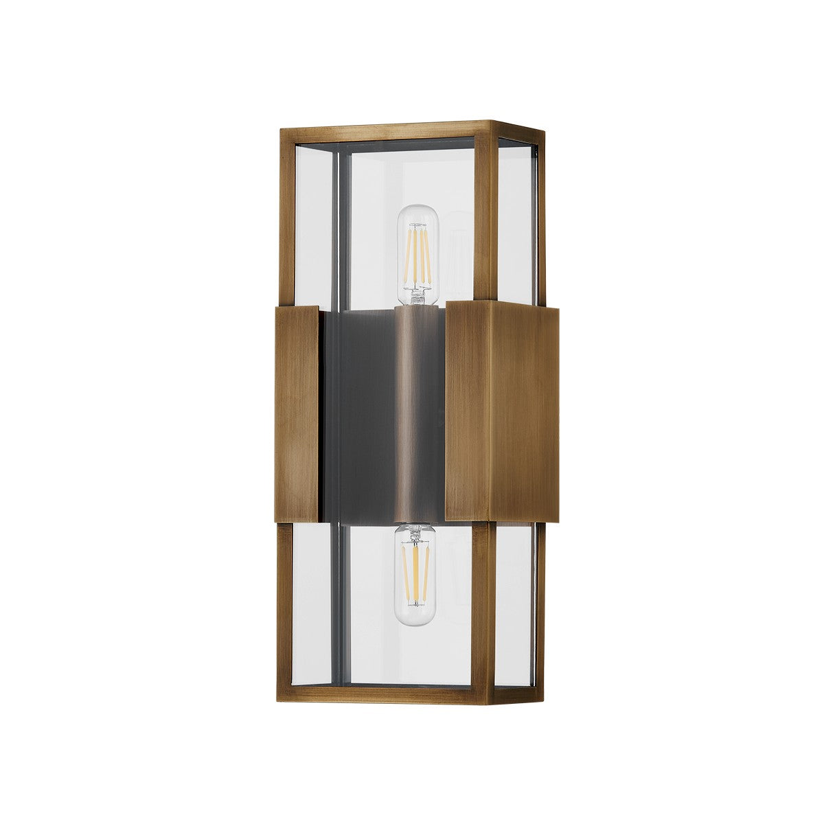 Troy Lighting - B2913-PBR - Two Light Outdoor Wall Sconce - Santa Clara - Patina Brass