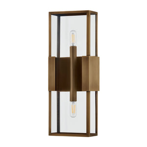 Troy Lighting - B2918-PBR - Two Light Outdoor Wall Sconce - Santa Clara - Patina Brass