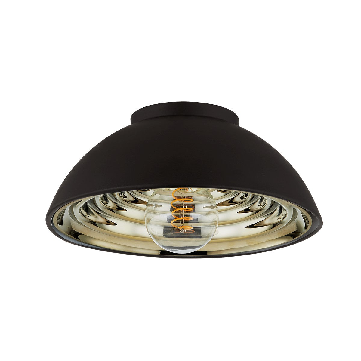 Troy Lighting - C3712-SBK - One Light Flush Mount - Eclipse - Soft Black