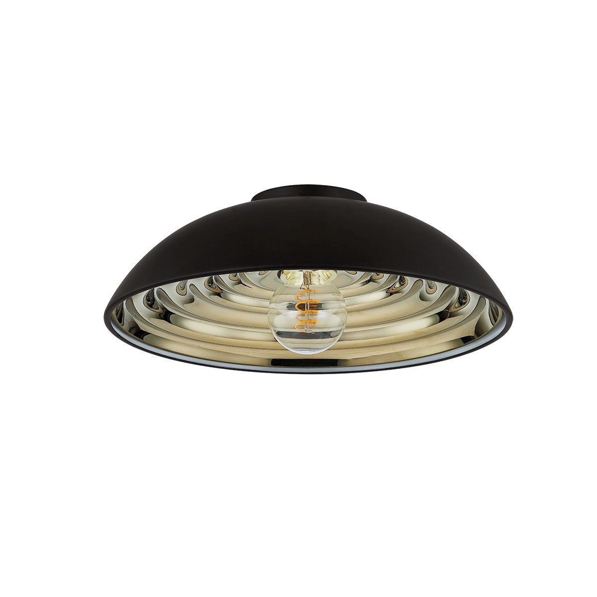 Troy Lighting - C3716-SBK - One Light Flush Mount - Eclipse - Soft Black