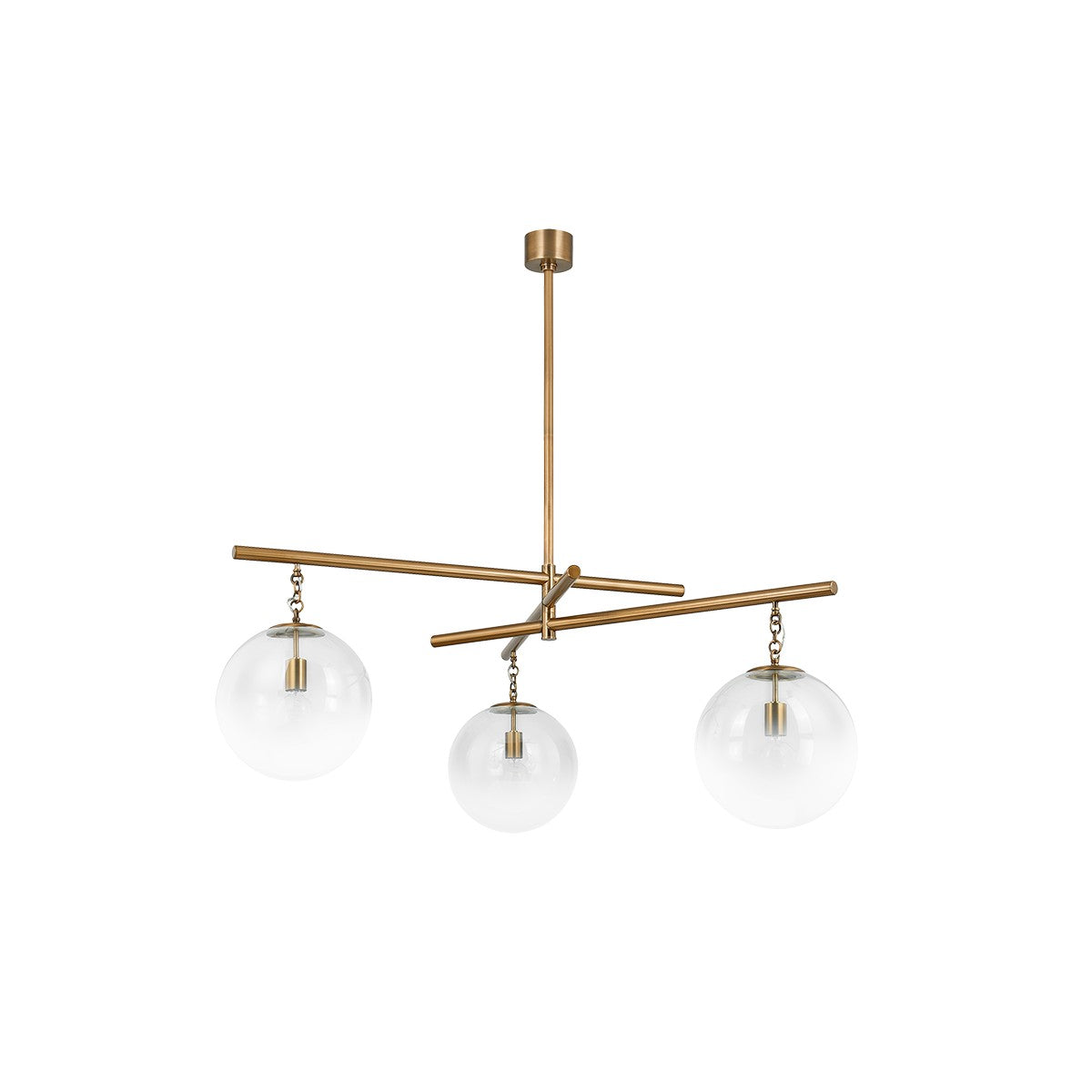 Troy Lighting - F1059-PBR - Three Light Chandelier - Wade - Patina Brass