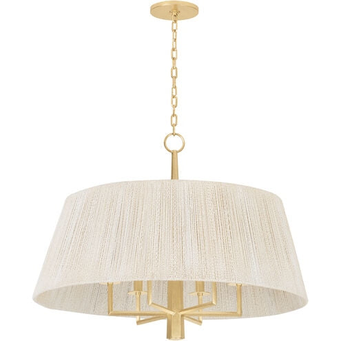 Troy Lighting - F1430-VGL - Six Light Pendant - Azar - Vintage Gold Leaf