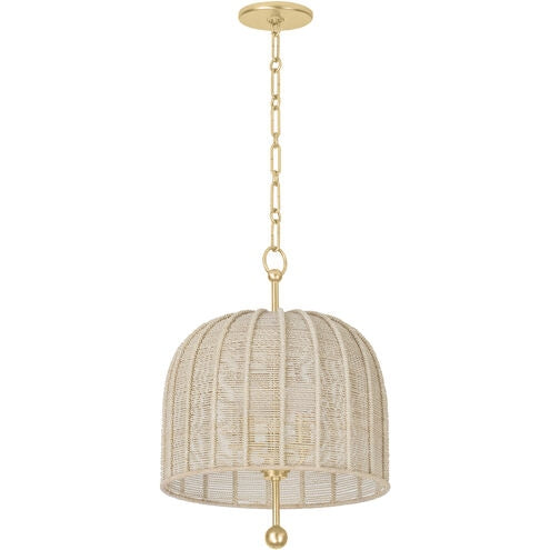 Troy Lighting - F1615-VGL - Three Light Pendant - Lonnie - Vintage Gold Leaf