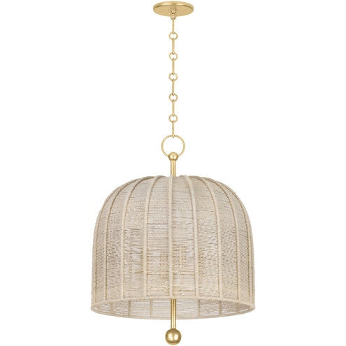Troy Lighting - F1620-VGL - Four Light Pendant - Lonnie - Vintage Gold Leaf