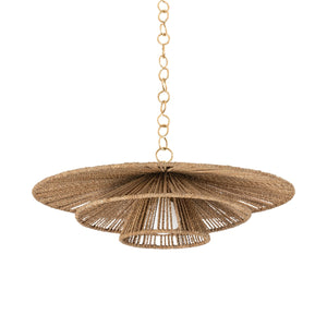 Troy Lighting - F1724-VGL - One Light Pendant - Levan - Vintage Gold Leaf
