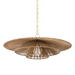 Troy Lighting - F1736-VGL - One Light Pendant - Levan - Vintage Gold Leaf