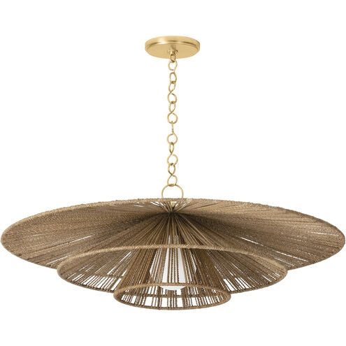 Troy Lighting - F1736-VGL - One Light Pendant - Levan - Vintage Gold Leaf