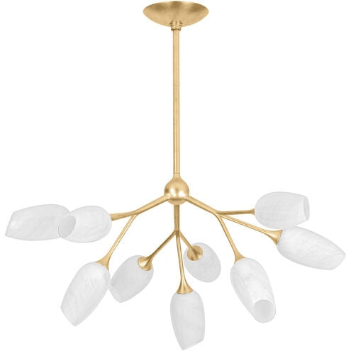 Troy Lighting - F2134-VGL - Nine Light Chandelier - Aldean - Vintage Gold Leaf